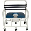 Mor-Medical International Mor Medical International Deluxe Shower Commode Chair, Removable Soft Seat, 710 lb. Capacity DNE-710-4L